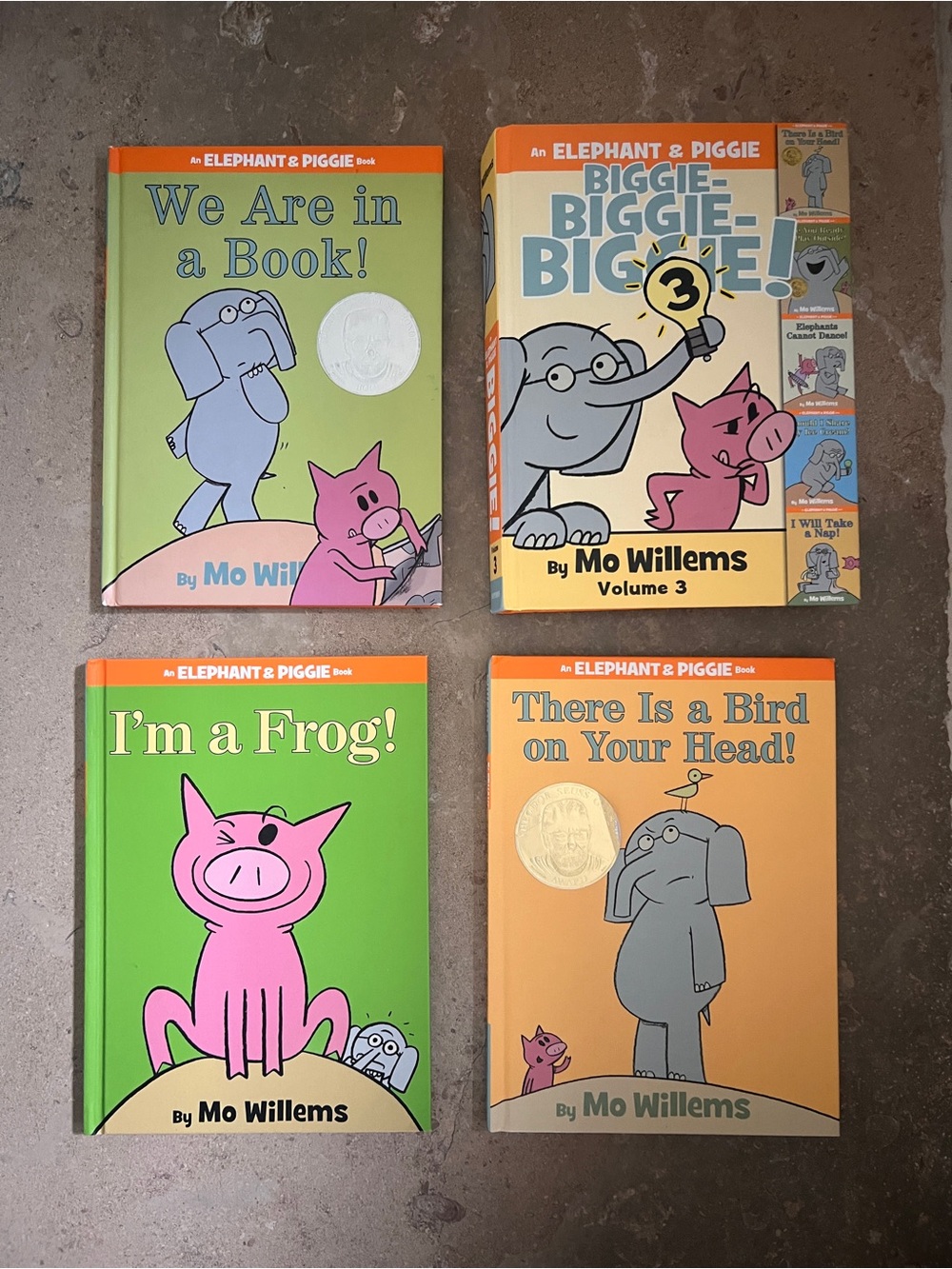 Elephant & Piggy Hardcover Children’s Book Set (4) by Mo Willems